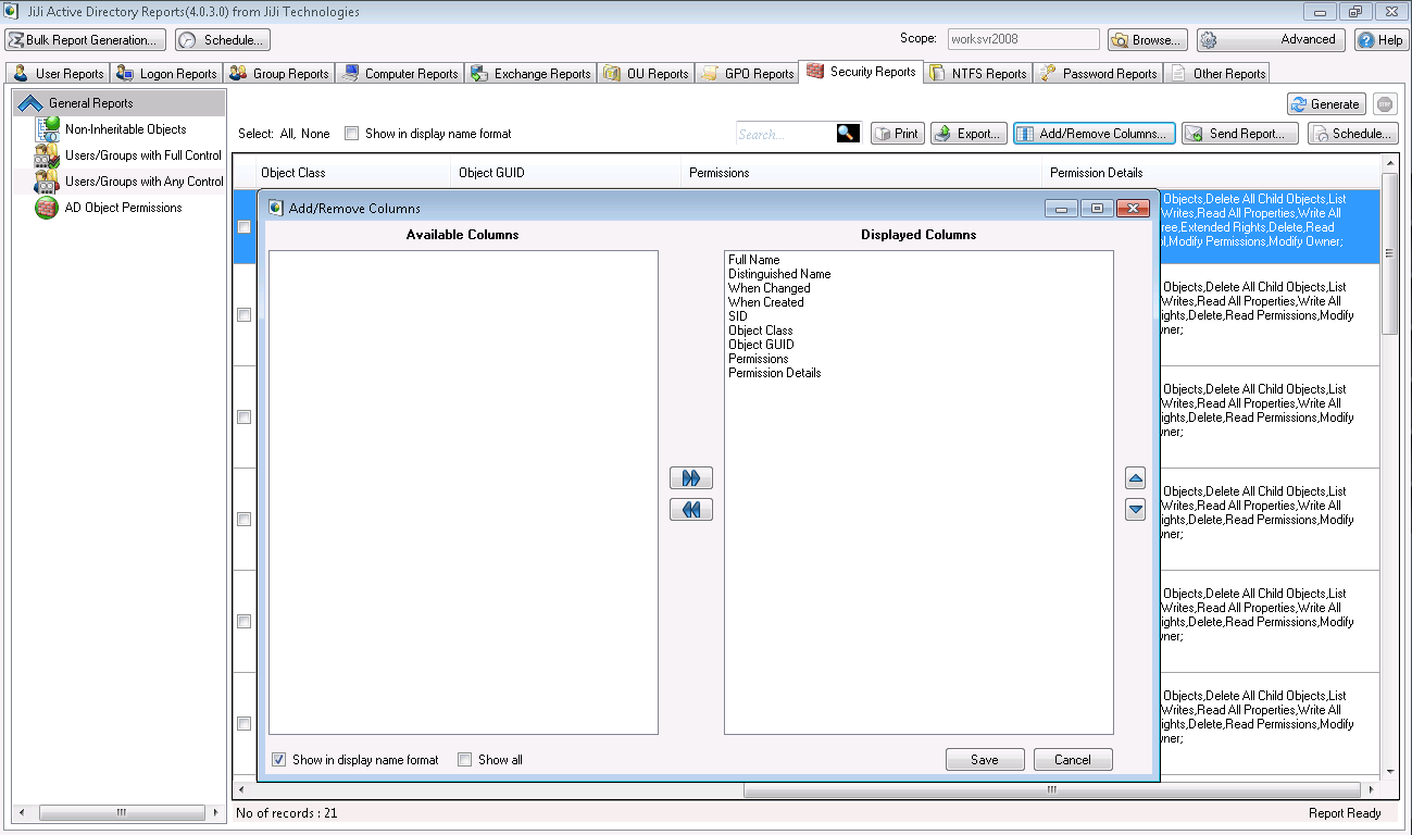 Active Directory Users/Groups with Any Control